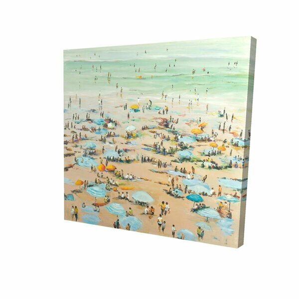 Begin Home Decor 16 x 16 in. People At The Beach-Print on Canvas 2080-1616-CO37
